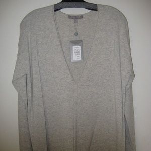 Neiman Marcus Cashmere Sweater Beaded Trim NWT